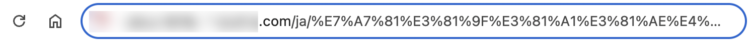 Bad example – showing how ugly the URL can look when rendered