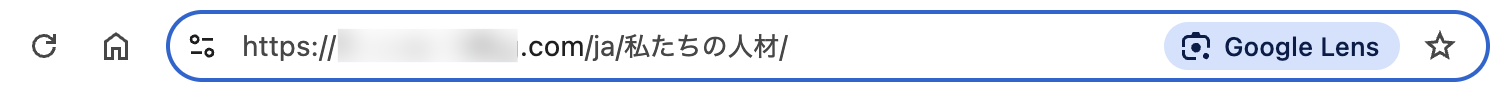 Bad example - showing the url slug translated into Japanese